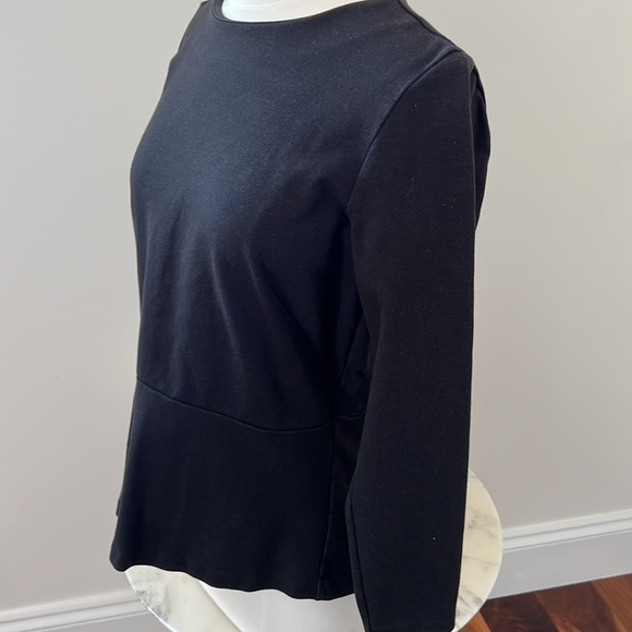 J Crew long sleeve peplum top. Size medium - Picture 5 of 10